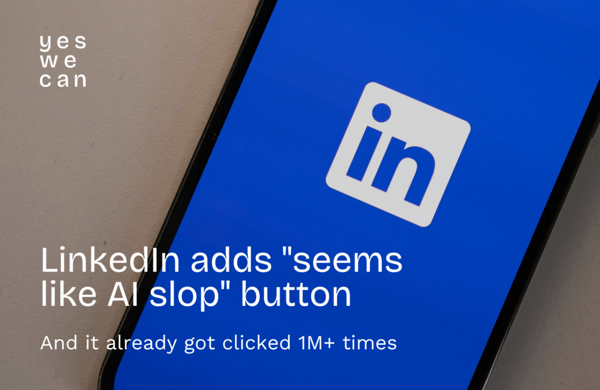 LinkedIn adds &ldquo;seems like AI slop&rdquo; button